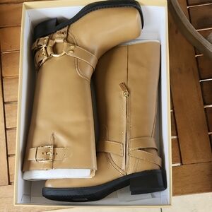 Michael Kors Husk Leather Heeled Boots